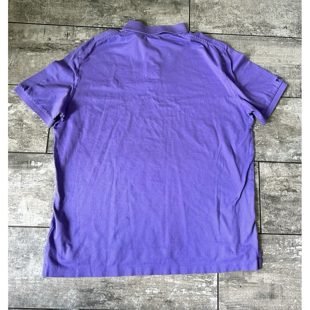 Ralph Lauren Polo Mens Large Collared Classic Fit Light‎ Purple Blue Pony Preppy